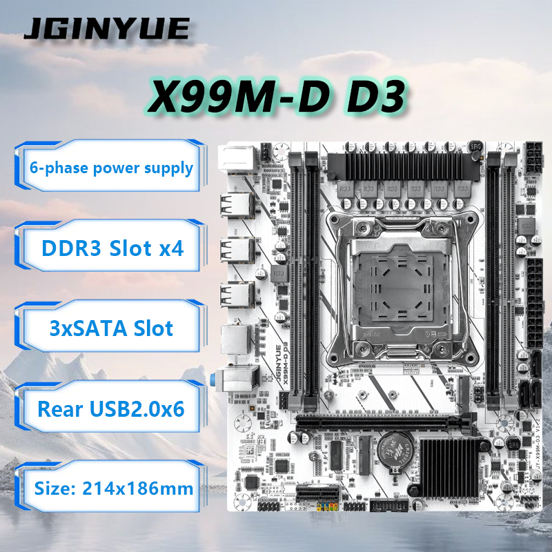 Ecc Ram Server - Płyta główna JGINYUE X99 LGA2011-3 M-ATX