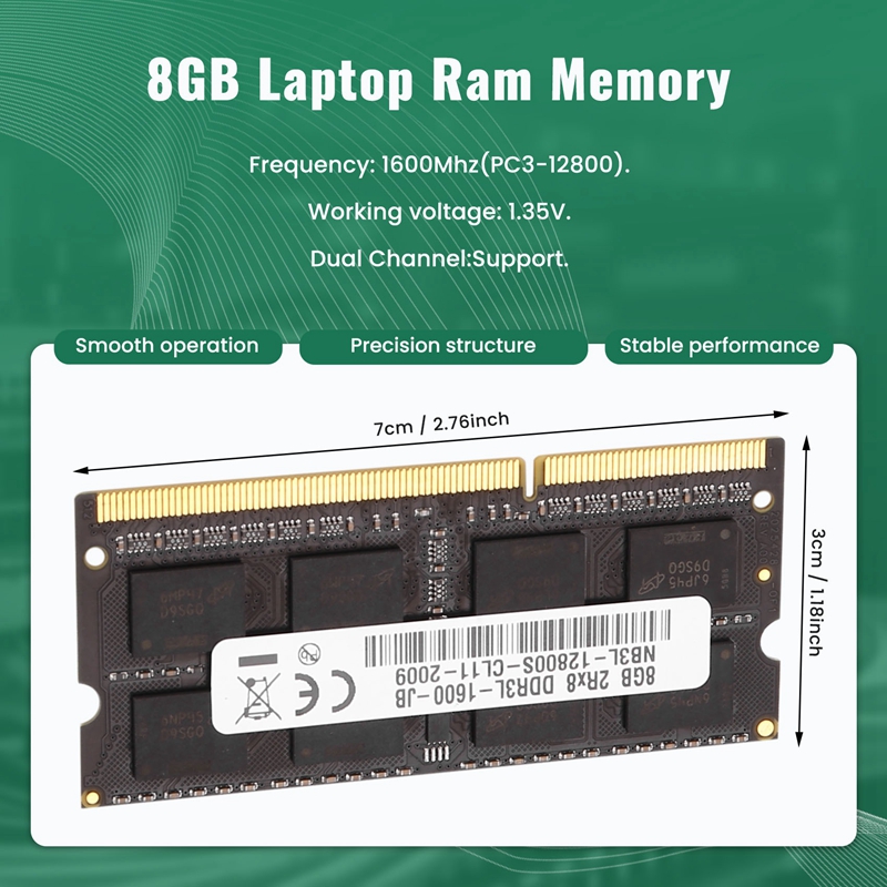 Pamięć RAM DDR3 8GB do laptopa – Ram Memory Module recenzja i cena